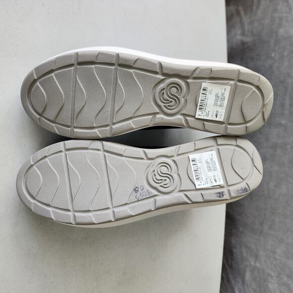 Clarks Waterproof Boots Womens Size 7.5 Step North Mid Navy Blue Cloudsteppers - Picture 6 of 14